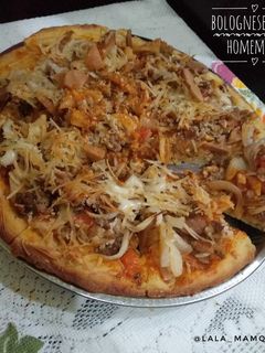 Foto resep Bolognese Pizza Homemade 🍕🍕