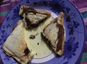 A picture of nutella sandwich