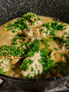 Una foto de POLLO🍗Miel-🍯MOSTAZA con Mix de Especias...!🍃