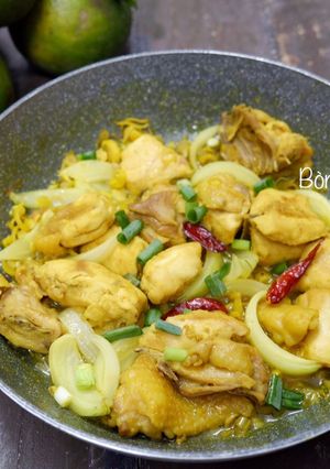 Hình của món Gà Xào Sả Ớt.