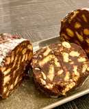 🇬🇷 SALAMI de CHOCOLATE (Μωσαΐκο / Σαλάμι / Κορμός, Grecia)