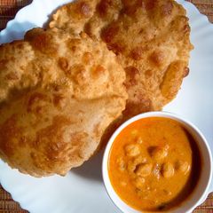 A picture of Wheat bhatura!.