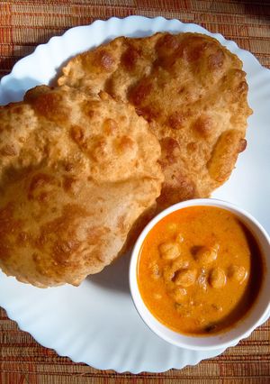A picture of Wheat bhatura!.
