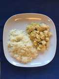 Pollo allo zenzero e curry con riso jasmine