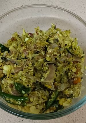 A picture of Bitter gourd fry.