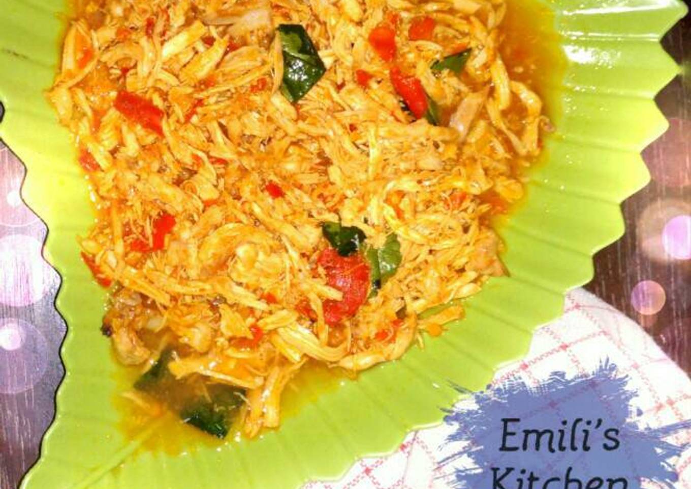 Ayam Suwir Bumbu Balado