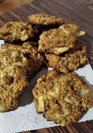 Una foto de Galletas de avena con peras y manzana