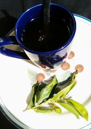A picture of Arabic coffee(Ghawa).
