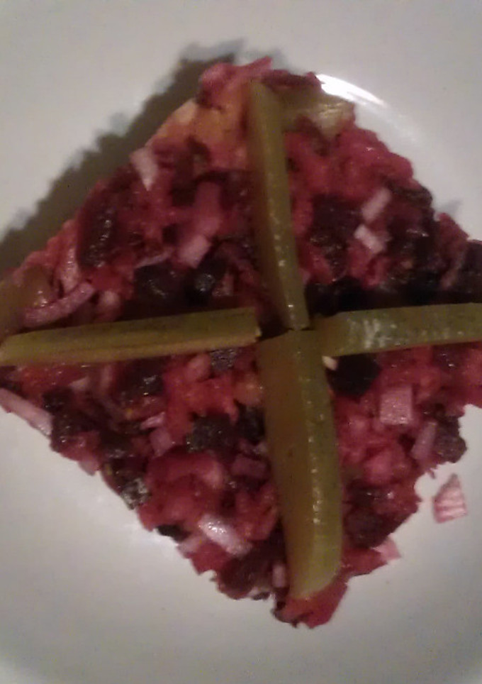 Una foto de Ensalada de remolacha y nabo