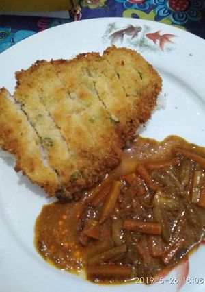 Foto resep Dori katsu with curry