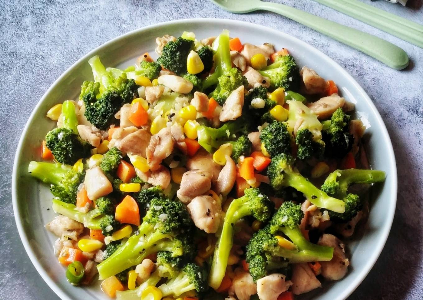 Chicken With Mix Vegetables