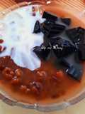 Red Bean and Grass Jelly Dessert (Chè Đậu Đỏ Sương Sáo)