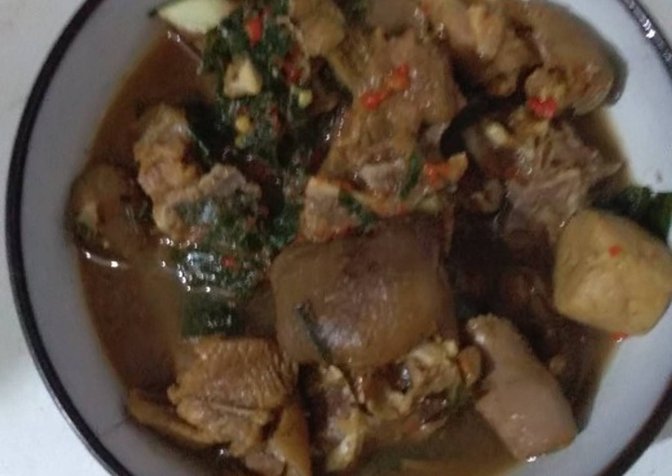 Goat meat pepper soup