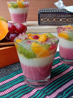 Foto resep Puding Yogurt toping buah