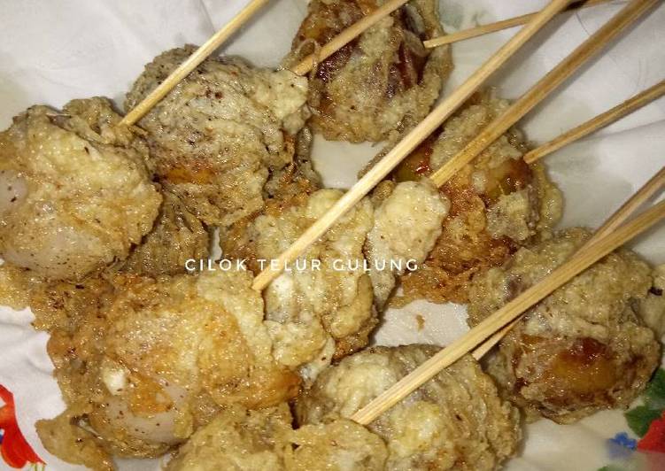 Resep Cilok telur gulung | Cara Bikin Cilok telur gulung Yang Enak Banget