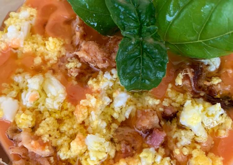 Step-by-Step Guide to Prepare Super Quick Homemade La salmojero 🇪🇸Soupe froide de tomates