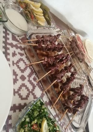 صورة لوصفة مشاوي شقف و كباب بالفرن