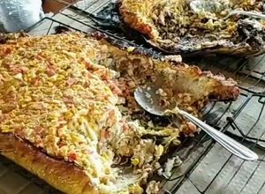 Foto de Peixe recheado assado na grelha