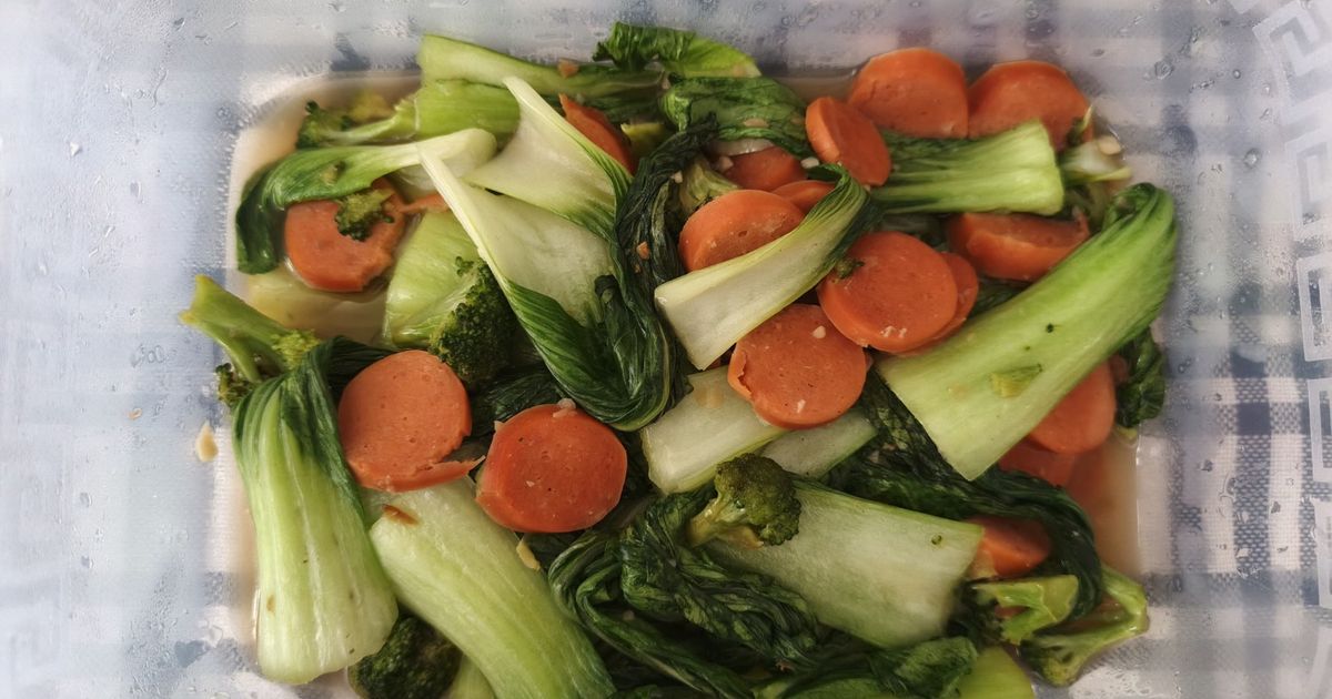 Pakcoy Brokoli Sosis Simple ✨