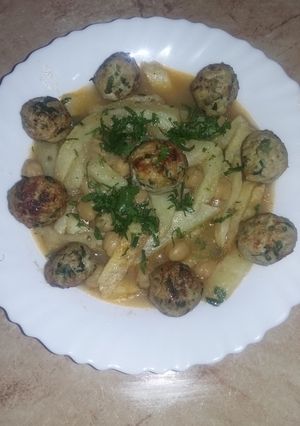 صورة لوصفة كباب عاصمي بكريات الدجاج بالبسباس