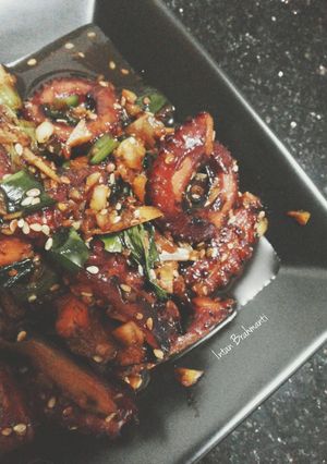 Foto resep Octopus In Sesame Sauce/Gurita Masak Wijen