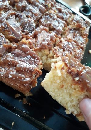 Una foto de Brownies de coco y dulce de leche🔥🤤