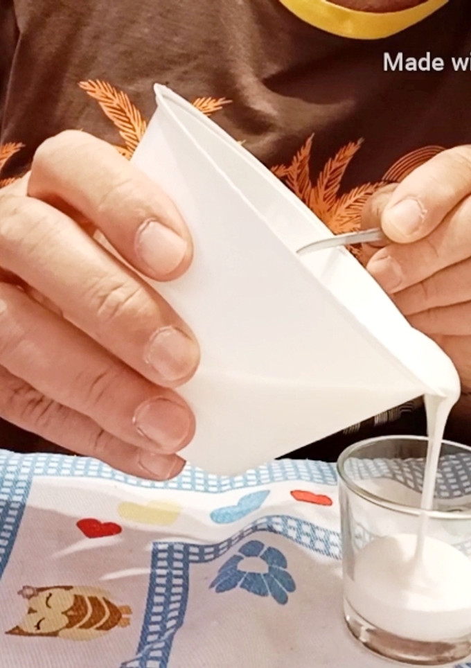 Una foto de Crema de leche casera sin lactosa