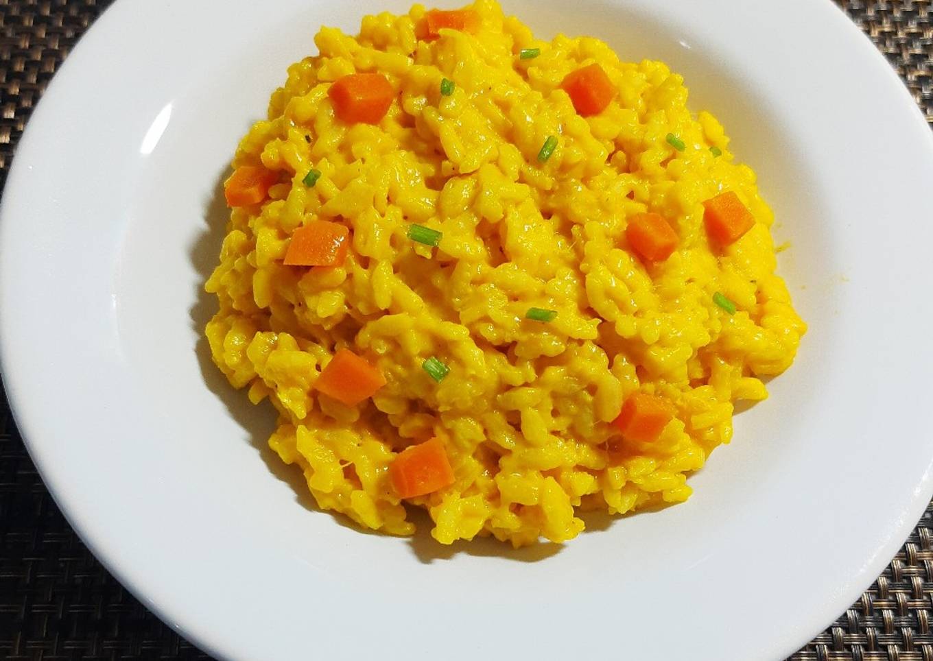 Risotto de calabaza naranja