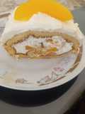 Pionono con Crema Chantilly y Duraznos