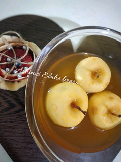 عکسی از دستور دسر و ژله سیب