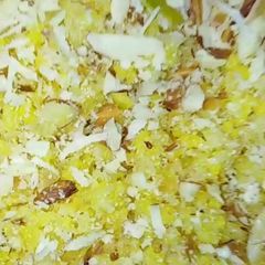 A picture of Egg and coconut halwa #foodies&friends I love meetha.