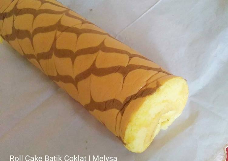 Roll Cake Batik Coklat#tantanganakhirtahun #masakditahunbaru