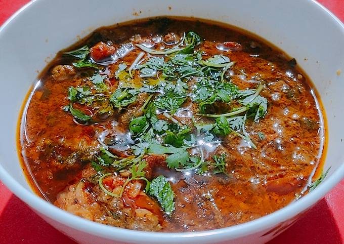 Recipe of Favorite Dum ka Mutton - Gravy - Hyd Style