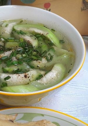 Hình của món Canh mướp nấu tôm khô.