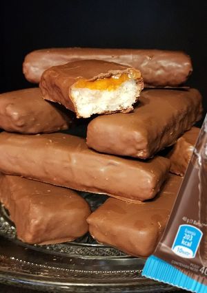 Una foto de Barritas de coco y dulce de leche. Más ricas que las de Arcor 😉 😂