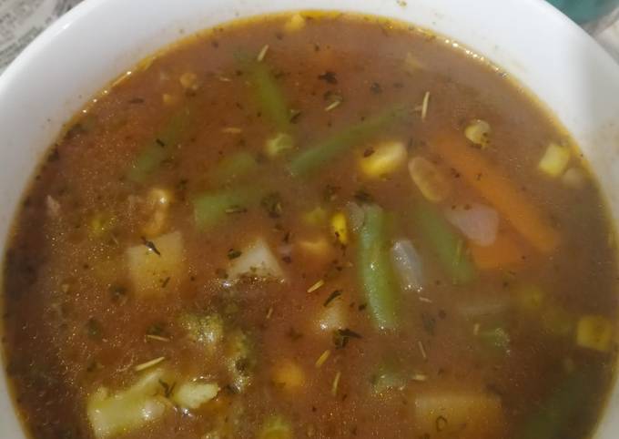 Recipe: Tasty Rosemary Vegetable Beef Soup
