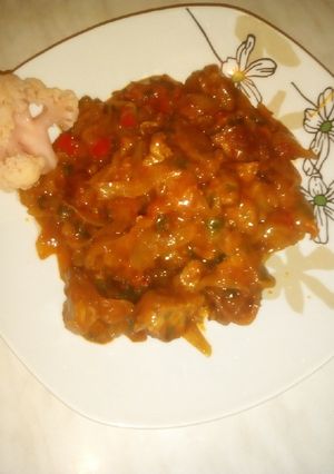 O poză a rețetei Tocăniță cu carne de porc.