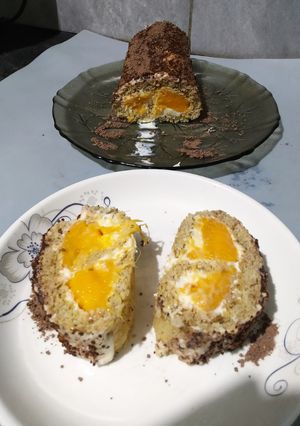 Una foto de Pionono (masa salada) de harina de avena