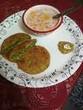 Matar kachori with cornflax