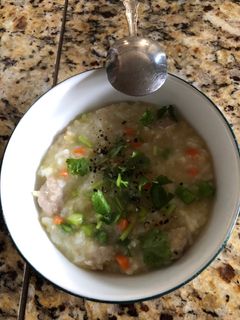A picture of Millet and Pork Paste Congee.