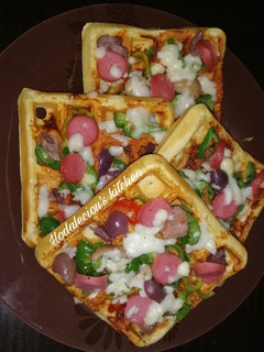 صورة لوصفة وافل البيتزا