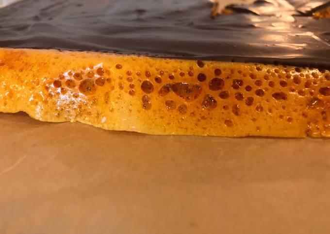 Steps to Make Super Quick Homemade Honeycomb