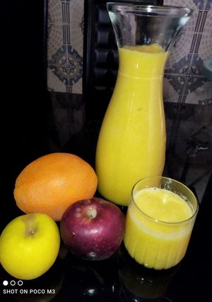صورة لوصفة عصير البرتقال والتفاح