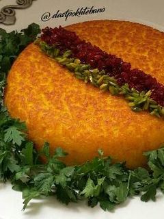 عکسی از دستور ته چین مرغ