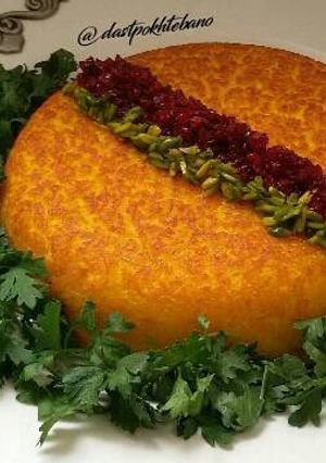عکسی از دستور ته چین مرغ