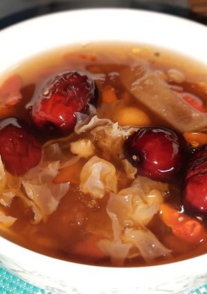 Foto resep Peach Gum Collagen Healthy Dessert