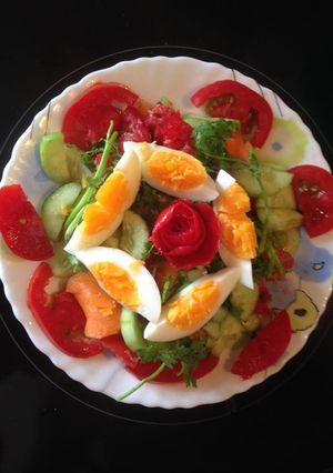 Hình của món Salad dưa chuột, cà chua.