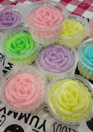 Foto resep Puding susu cup mawar