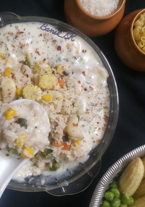 ક્રીમી મેક્રોની પુલાવ (Creamy Macroni Pulao Recipe In Gujarati) રેસીપી મુખ્ય ફોટો