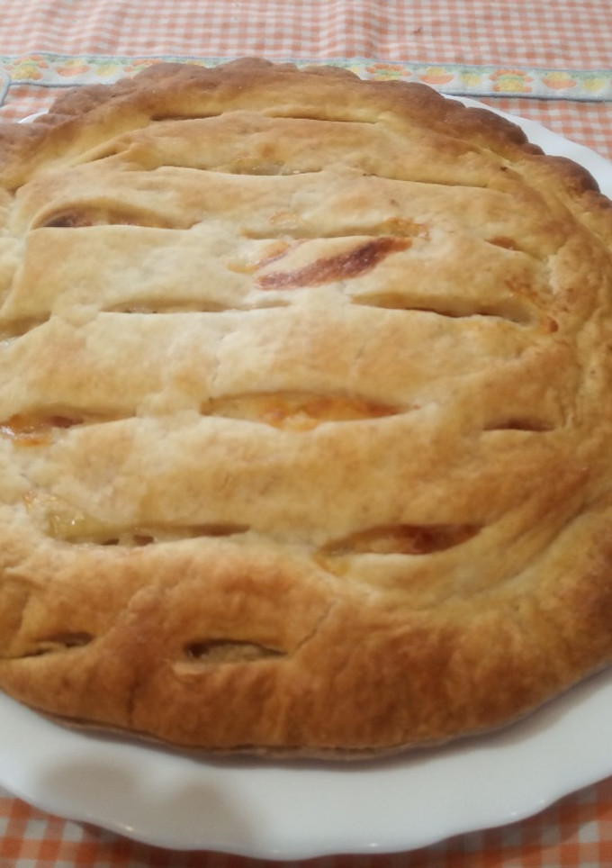 Una foto de Hojaldre relleno de jamón cocido y quesos